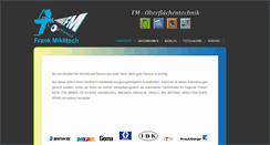 Desktop Screenshot of fm-oberflaechentechnik.de